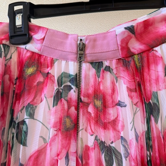 🆕 ALICE + OLIVIA Katz Pleated Maxi Skirt in High Tea Floral Sz 8 - Picture 5 of 9